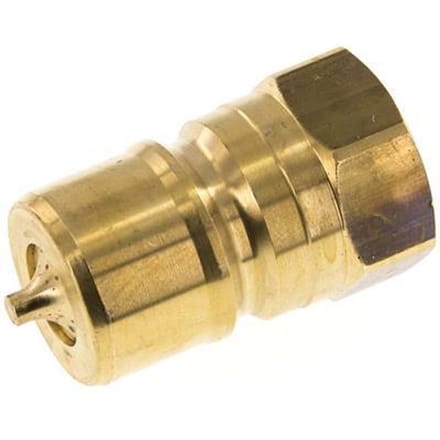 Messing DN 20 Hydraulische Koppeling Insteeknippel G 3/4 inch Binnendraad ISO 7241-1 B D 31.4mm