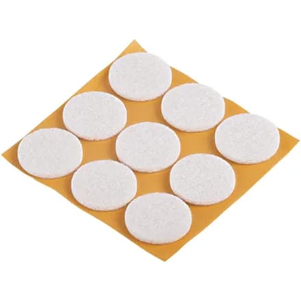 Fix-o-moll Meubelglijder - Zelfklevend - Vilt - Diam. 25mm - Rond - 27 Stuks