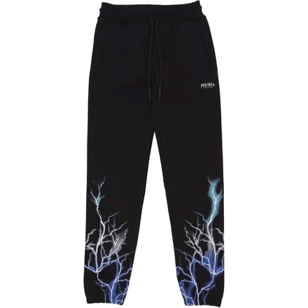 Lichtgewicht heren trainingsbroek Lightning broek zwart/blauw/grijs