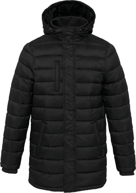 Kariban Lichte herenparka met capuchon K6128 - Black - S