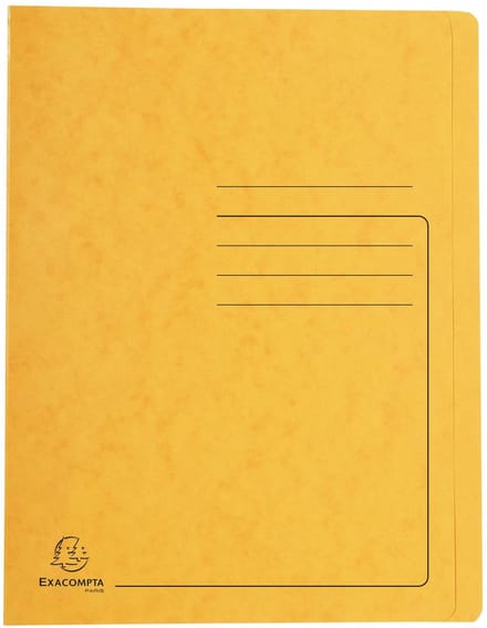 Exacompta 25x Snelhechtmap in glanskarton 355g - A4 - Geassorteerd - 39990E