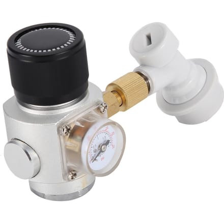 Zelfgebrouwen CO2 Mini Gasregelaar met Corny Keg Gas Kogelkoppeling gray