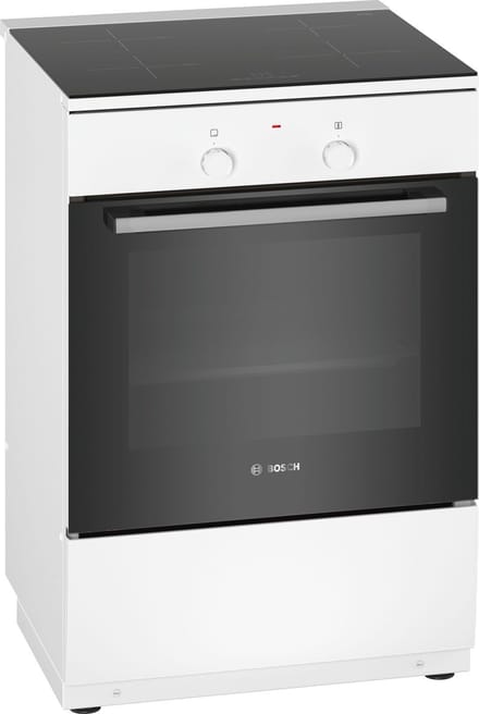 Bosch HLL09A020U - Serie 2 - Vrijstaand inductiefornuis - 3D hetelucht - Wit