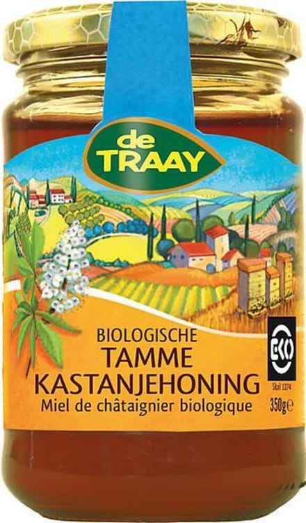 Tamme kastanjehoning De Traay - Pot 350 gram - Biologisch