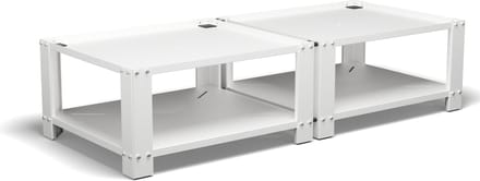 Bodo® - Wasmachine Verhoger - Dubbel - Kast - Ombouw met Plank - Wit - 127x54x31cm