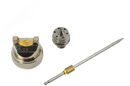 GEKO Vervangingsset spuitpistool - 1,8 mm nozzle, naald en luchtkap