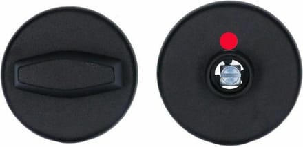 VEILIG - Badkamer-toilet rozet - Rond - 55mm - Zwart