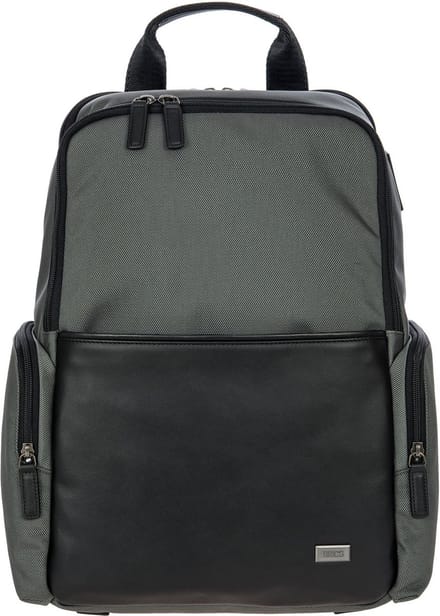 BRIC'S Laptop rugzak Rugzak met laptopvak Monza Backpack Grey / Black Donkergrijs