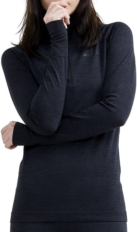 CRAFT CORE DRY ACTIVE COMFORT HZ W Dames Thermoshirt - Zwart