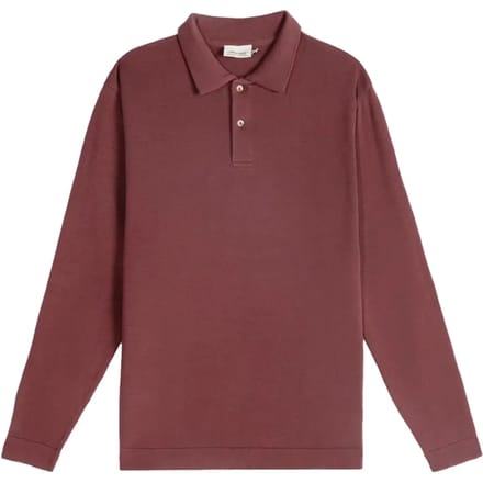 Polo met lange mouwen Imago Bitter Chocolate