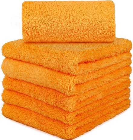 Microvezel Doeken - Autodroogdoeken - Auto Drogen - Randloos Ontwerp - 40x40cm - Oranje