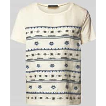 T-shirt met kant, model 'BONDENO'