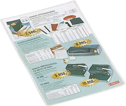 Esselte Etui - A7 formaat - 100 stuks - Transparant