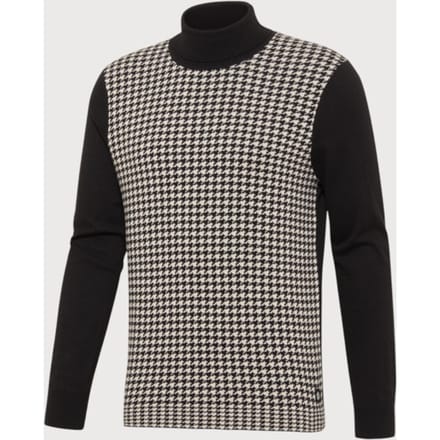 Blue Industry Koltrui met pied de poule motief |