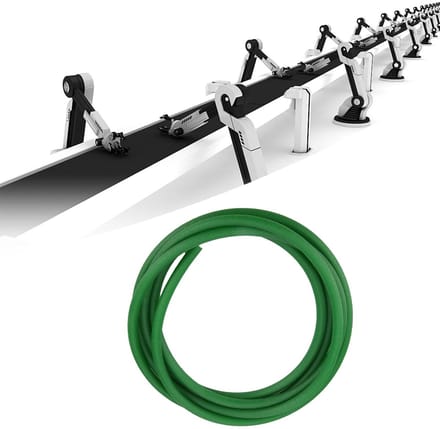 Dailygoods- Polyurethaan Riem 10mm - Ruw Oppervlak - Groen - Industrieel Gebruik