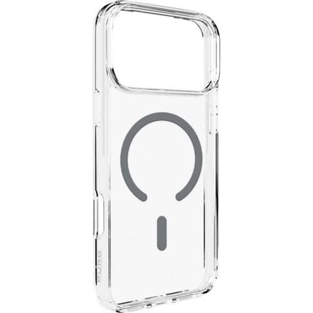 Puro Lite Mag TPU+PC Case Compatible with MagSafe for iPhone 17 Pro - Transparent with Gray Ring