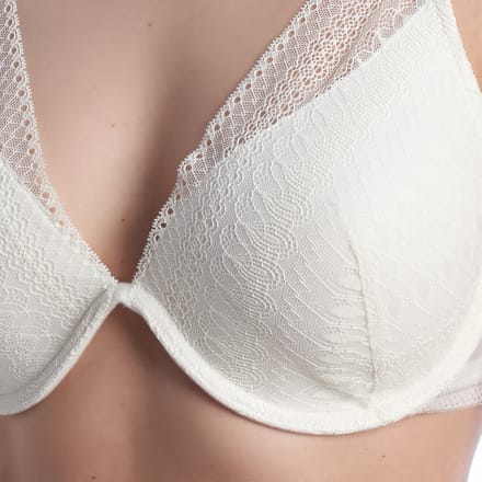 Dames Gehaakte Kanten Bralette Beha met Beugels en Vulling MARTINA