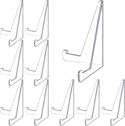 10 Stuks Transparante Kaartenstandaard - Mini Ezelstandaard voor Medailles en Munten