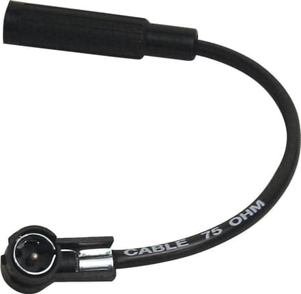Antenne Adapter Kabel DIN naar ISO voor Auto Radio Installatie - Zwart
