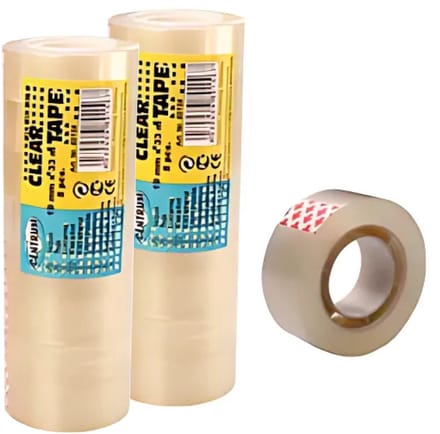 Centrum Plakband - 16x stuks - transparant - 12 mm x 10 m - kantoorartikelen