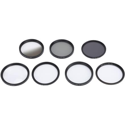 Camera Lens Filter Kit UV CPL ND8 Soft Wit Verloop Grijs 10X Macro 6 Punten Ster Filter Set voor 55mm gray