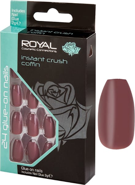 Royal 24 Coffin Glue-on Nails