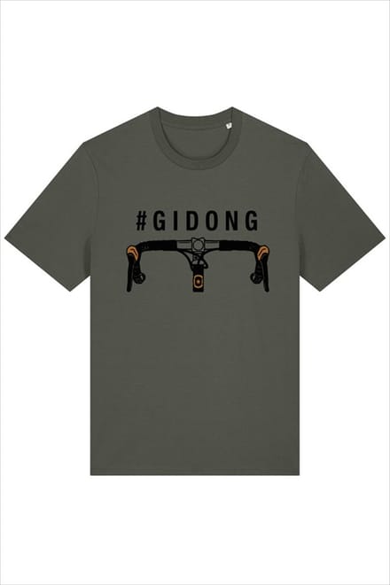 Brooklyn - Donkergroene Gidon T-shirt | Fiets | Maat M