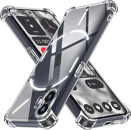 Techsuit Shockproof Silicone Back Cover hoesje voor Nothing Phone (2) - Transparant