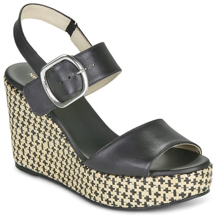 Nero Giardini - E616022D - Sandalen met hak - Kleur: Zwart - Maat: 36