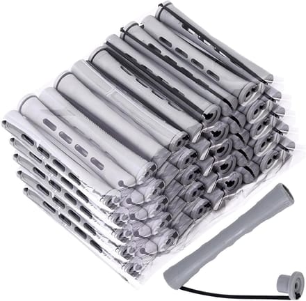 Krultang Rollers - Haarstyling Gereedschap - Thuis Haar Stijlen - Duurzame Vormbehoud - 60 Stuks - Blauw