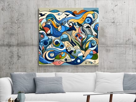 Kunstprint | Wanddecoratie | Dibond | 40 × 40 cm