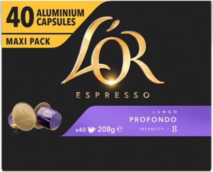 L'OR Espresso Koffiecups Profondo - 5 x 40 stuks - Voordeelverpakking