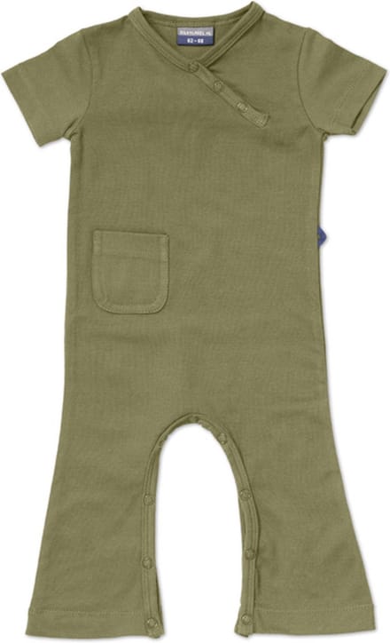 Silky Label jumpsuit pesto green - korte mouw - maat 62/68 - groen