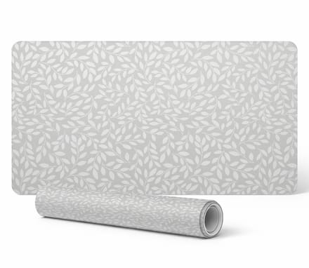 Antislip bureauonderlegger met bladmotief, 90x45 cm