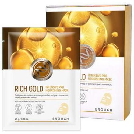 Enough Rich Gold Intensive Pro Nourishing Mask (10ea) # Rich Gold 30 Sheets brown