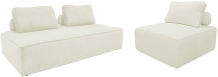 sweeek - Set fauteuils voor modulaire 3-zits bank corduroy - lao