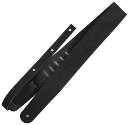 Richter Straps Raw II Contour Waxy Suede Black - Gitaarband