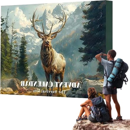 Kerst Countdown - Advent Kalender - Outdoor Avontuur - Survival Kit - 34 x 27.5 cm - A