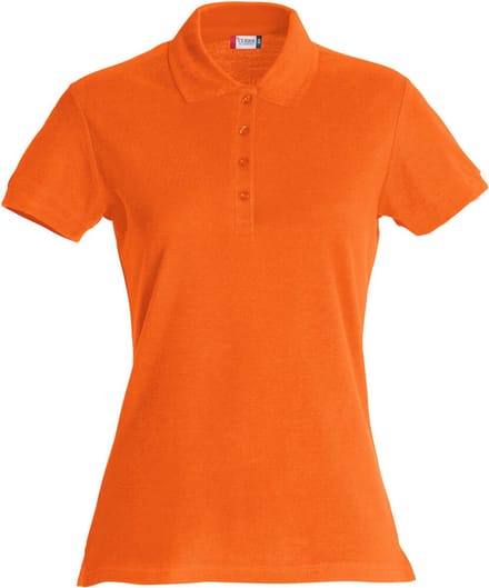 Clique Basic Polo Women 028231 - Diep Oranje - XL