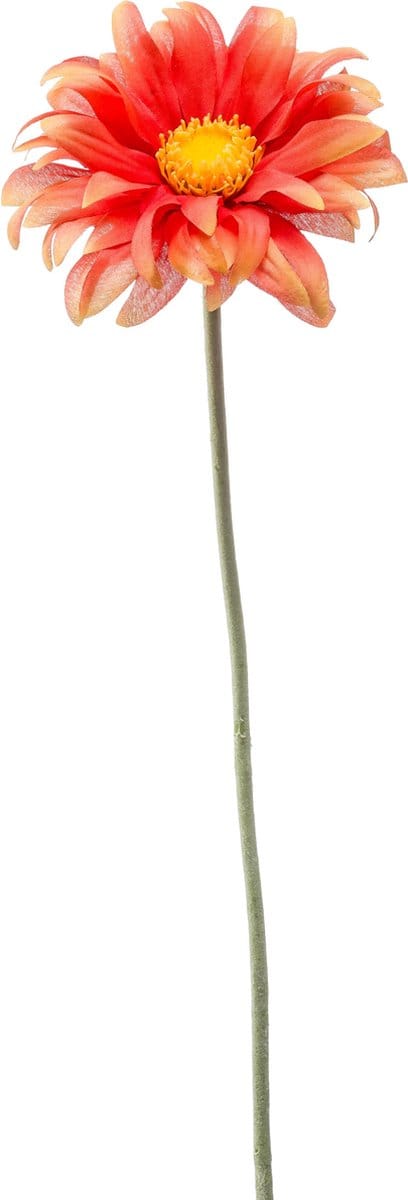 Emerald - Kunstbloem Gerbera mini 50cm oranje - Kunstplant voor binnen
