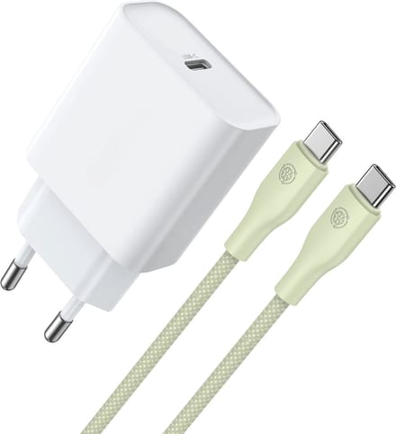 Oplader usb C Set - 1 Meter - 30 W - Snellader - Super Fast Charging - Power Delivery - GSM lader - Tablet oplader - Usb C Stekker