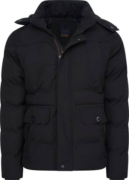 Mario Russo Ranger Jacket - Jas Heren - Winterjas Heren - Waterafstotend - Winddicht - Zwart - XL