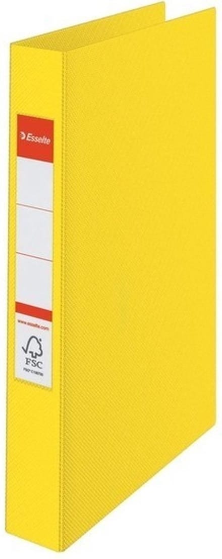 Esselte Ringband mappen/ordners - 4x - geel - A4 - opbergen - kantoorartikelen