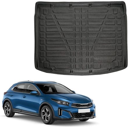 Bac de coffre sur mesure - SCOUTT - Kia X-Ceed (depuis 2019) - Noir mat - Antidérapant - Bord haut