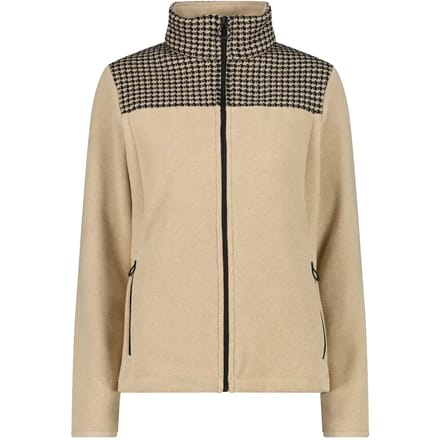 Damesfleece CMP Houndstooth-Print