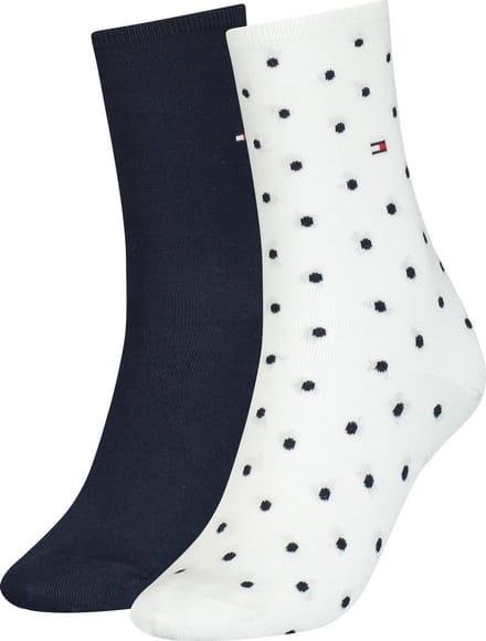 Tommy Hilfiger WOMEN SOCK DOT 2P Vrouwen Sokken Maat 35-38