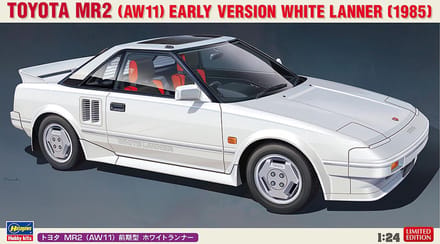 Hasegawa Modelbouwpakket Auto - 20656 Toyota MR2 (AW11) Early Version White Lanner 1985 Plastic - 1:24 - Modelbouw