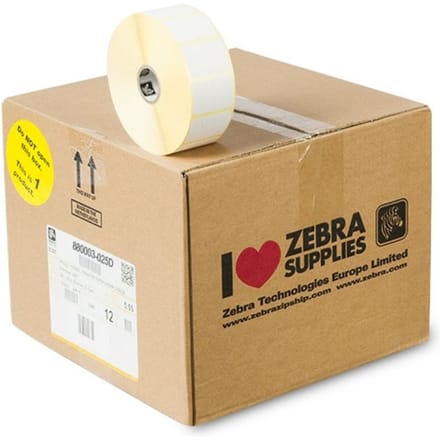 Zebra Z-Perform 1000T label (880003-025D) 38mm x 25mm 12 rollen (origineel)