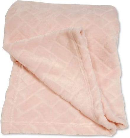 Nursery Time Dekentje Embossed 75 X 100 Cm Flanel Roze