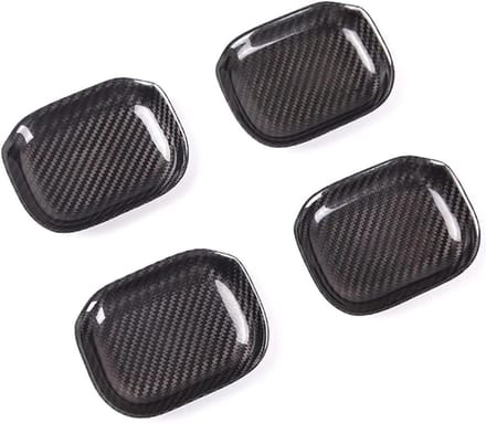 Autodeur Handgreep Covers - Kom Trim - Auto Beschermen - Echte Koolstofvezel - Set van 4 - Zwart